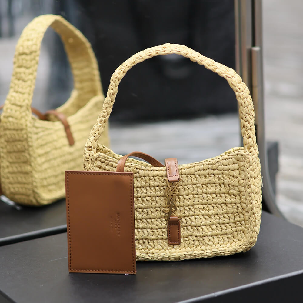 YSL LE 5 A 7 Mini Bag in Raffia - Replica Luxury Bags™