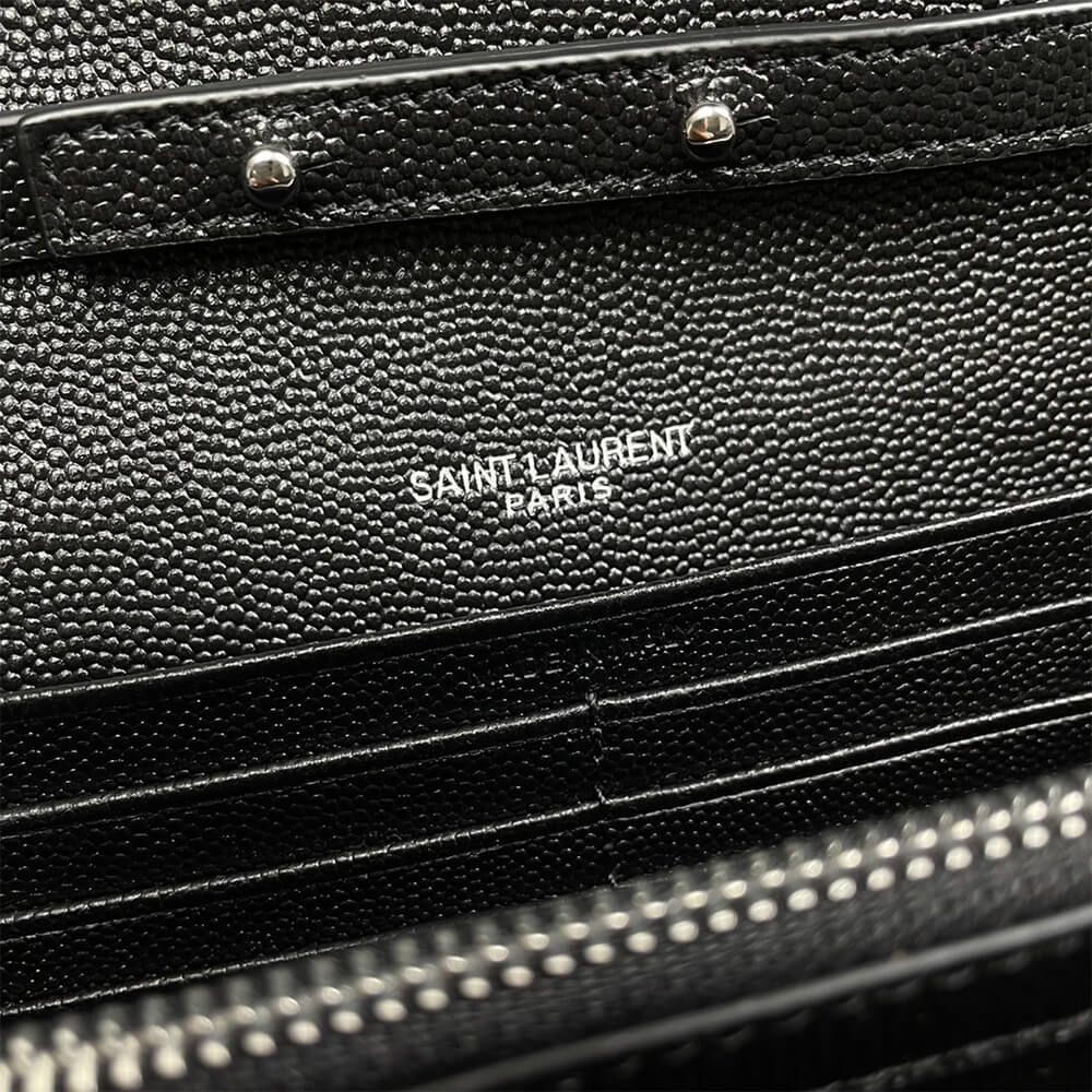 YSL Classic Cassandre Chain Wallet Bag in Grain De Poudre Leather - Replica Luxury Bags™