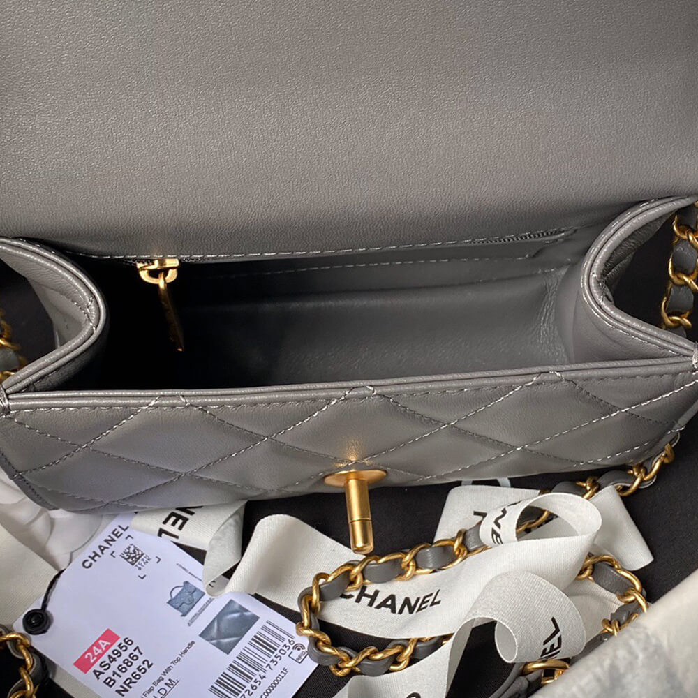 Chanel Mini Flap Bag With Top Handle - Replica Luxury Bags™