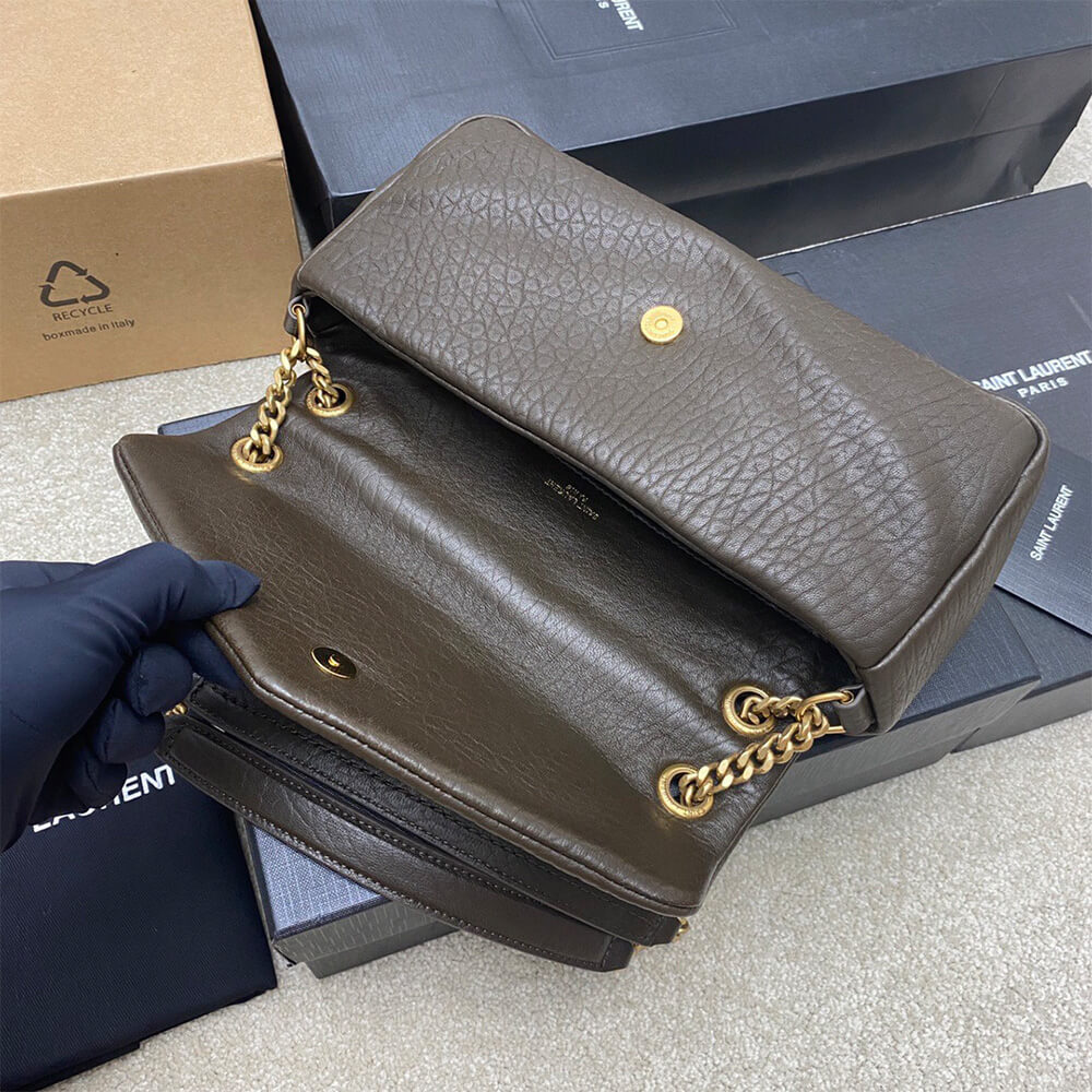 YSL Calypso Medium in Grained Lambskin Bag - Replica Luxury Bags™