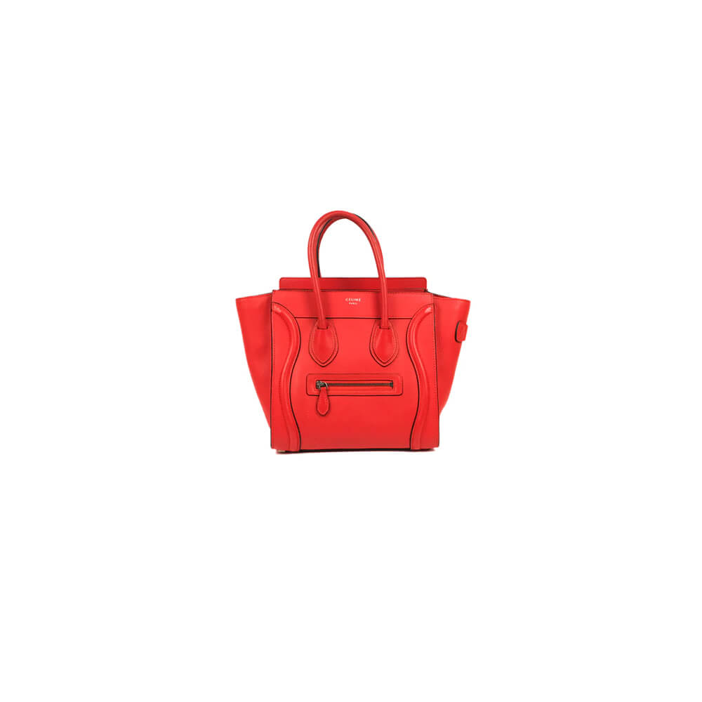 Celine Micro Luggage Handbag in Calfskin - Replica Luxury Bags™