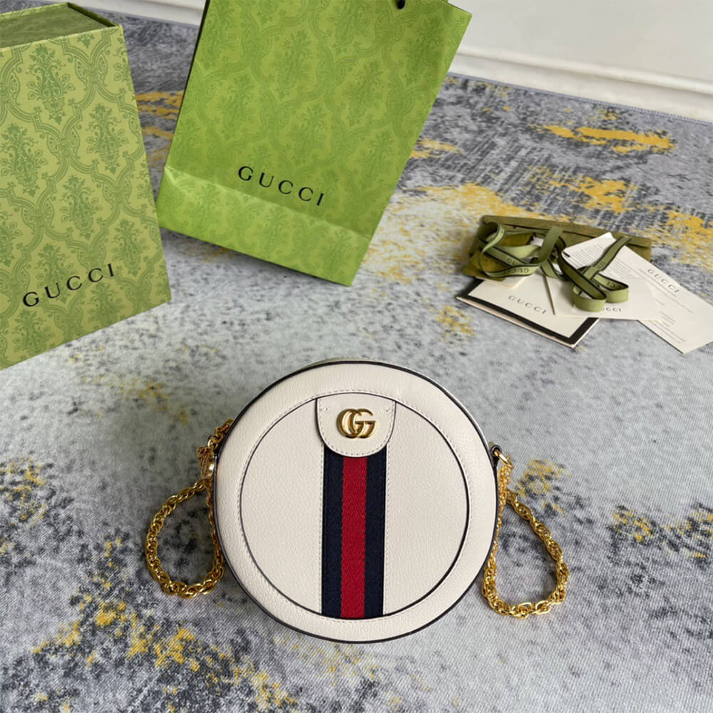 Gucci Ophidia GG Mini Round Shoulder Bag - Replica Luxury Bags™