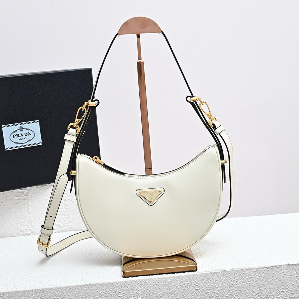 Prada Arque Leather Shoulder Bag - Replica Luxury Bags™