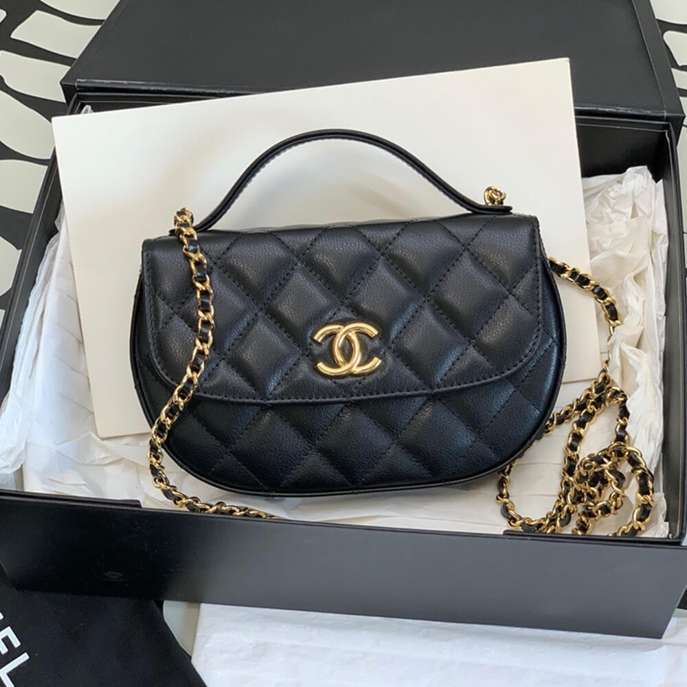 Chanel Mini Flap Bag With Handle - Replica Luxury Bags™