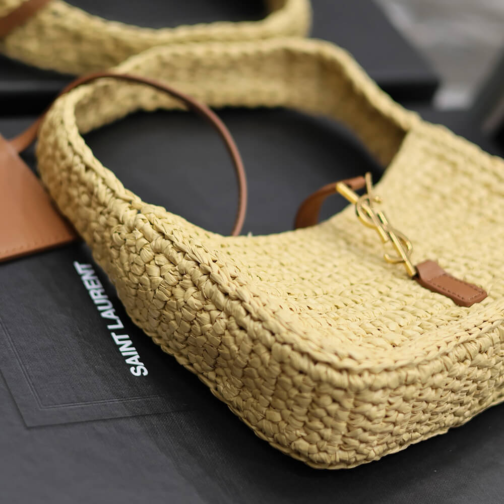 YSL LE 5 A 7 Mini Bag in Raffia - Replica Luxury Bags™