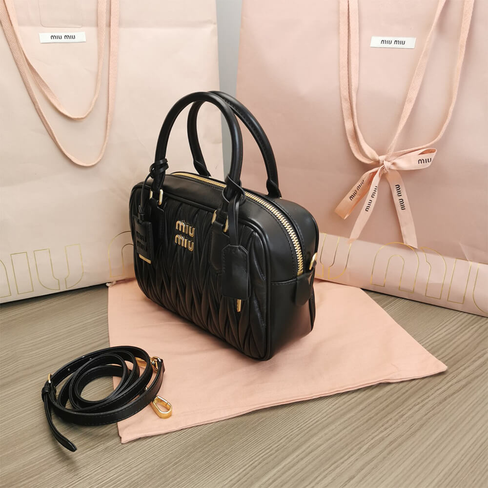 Miumiu Matelasse Nappa Leather Top Handle Bag - Replica Luxury Bags™