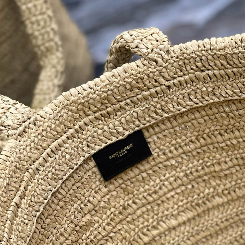 YSL Rive Gauche Tote In Raffia Straw Bag - Replica Luxury Bags™