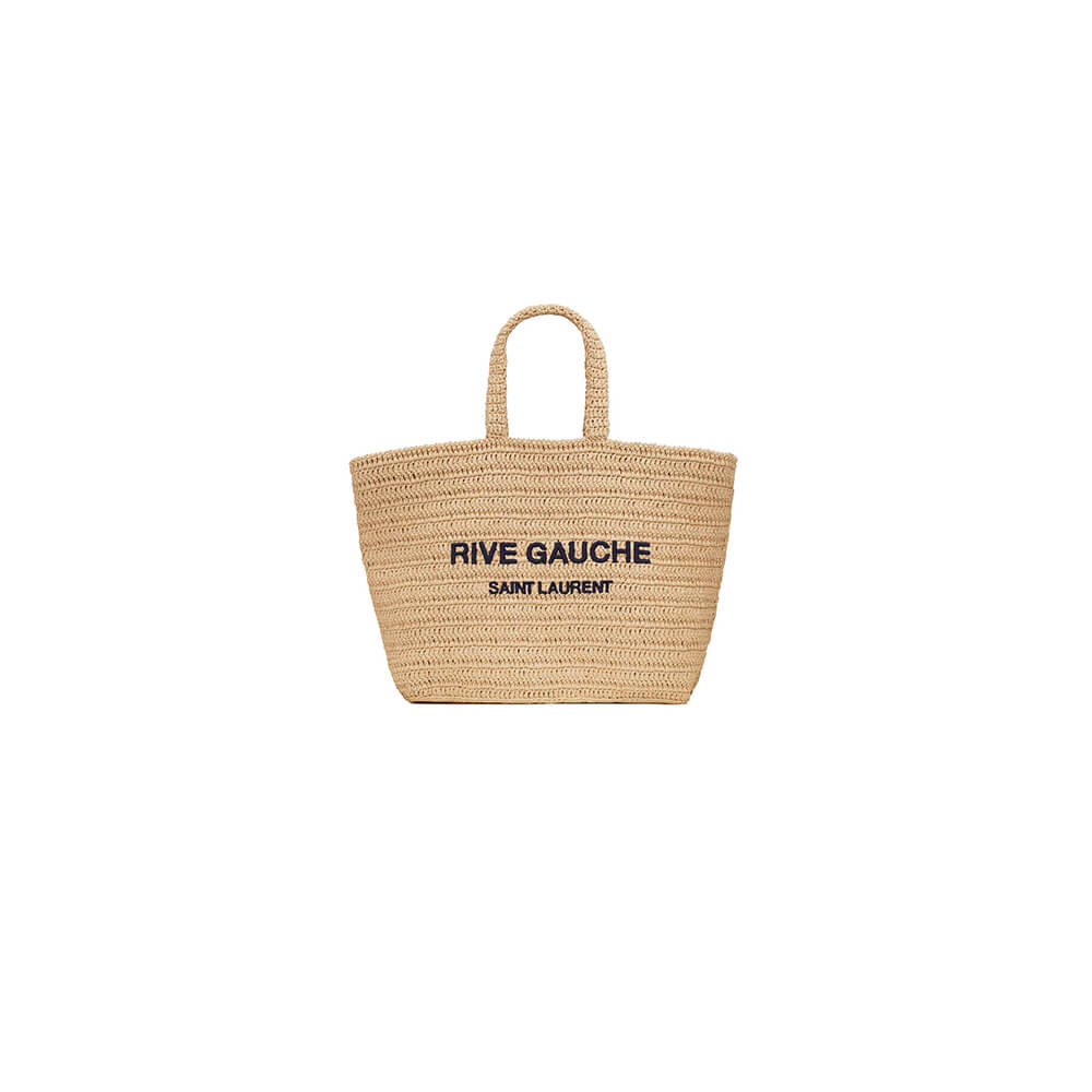 YSL Rive Gauche Tote In Raffia Straw Bag - Replica Luxury Bags™