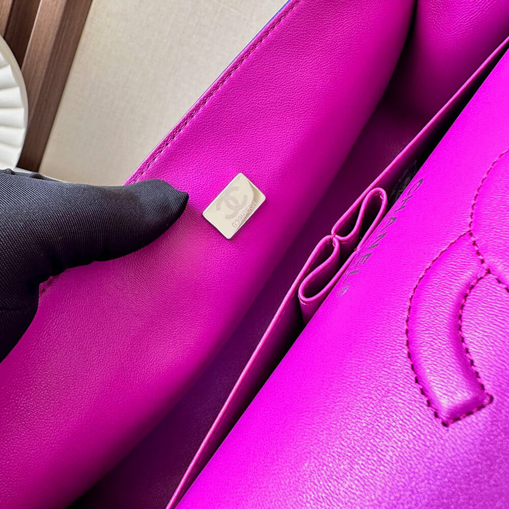 Chanel Classic Flap Handbag in Blue & Purple Color - Replica Luxury Bags™