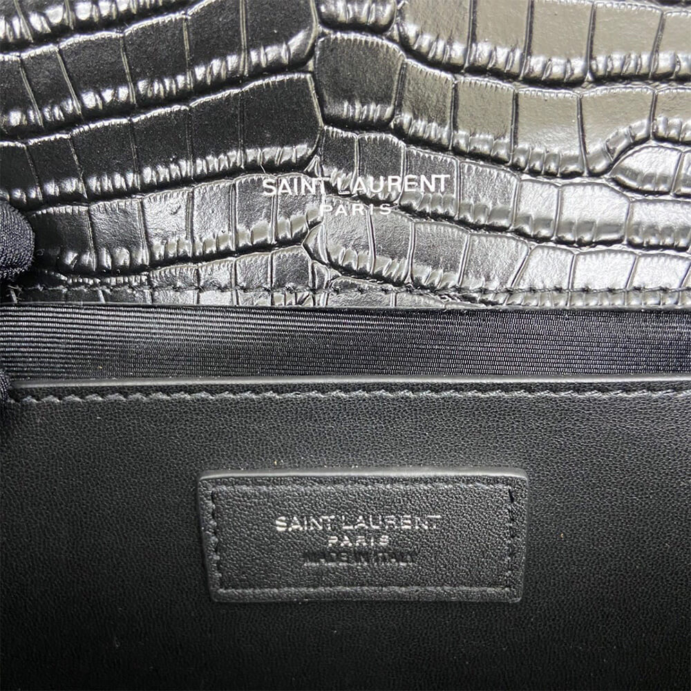 YSL Kate Medium Tassel Bag in Crocodile-Embossed Leather - Replica Luxury Bags™