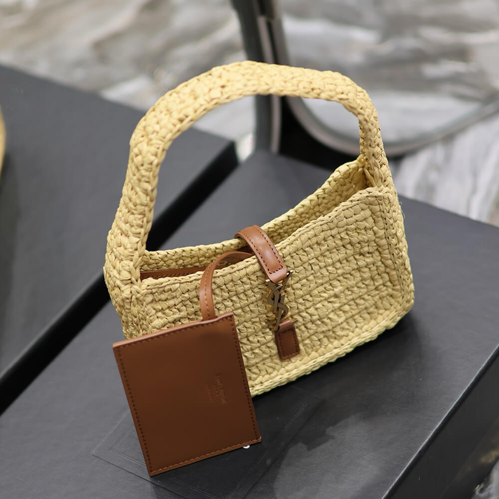 YSL LE 5 A 7 Mini Bag in Raffia - Replica Luxury Bags™