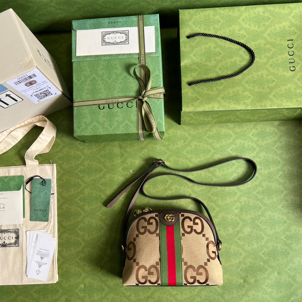 Gucci Ophidia Jumbo GG Small Shoulder Bag - Replica Luxury Bags™