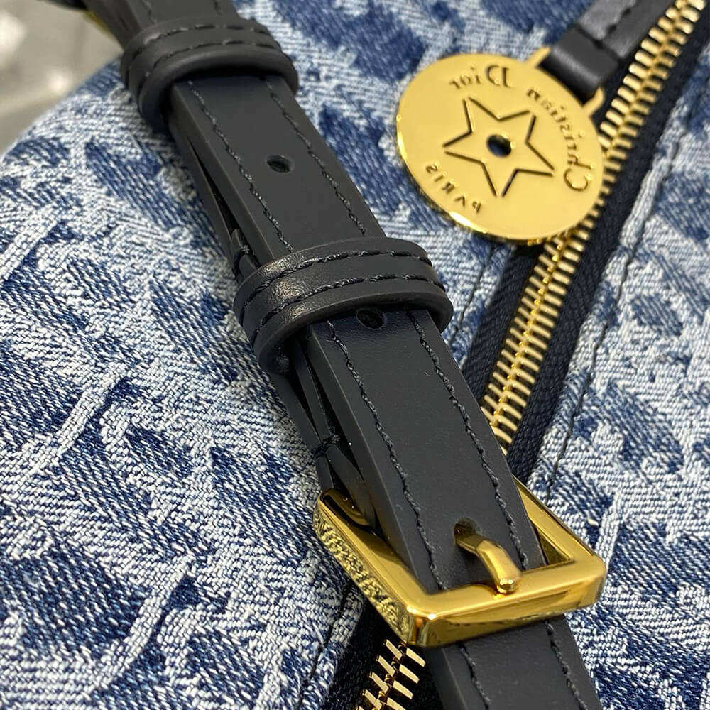 Dior Star Denim Hobo Bag with Chain - Replica Luxury Bags™