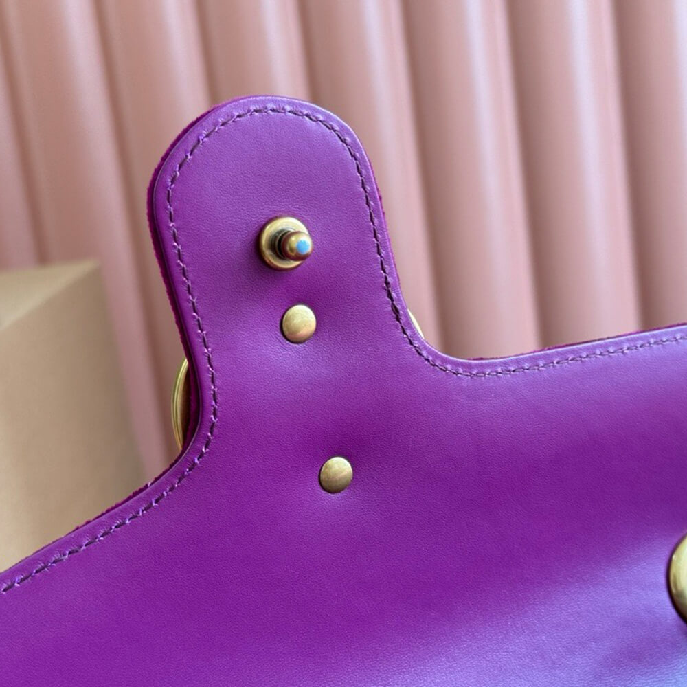 Gucci GG Velvet Small Marmont Shoulder Bag - Replica Luxury Bags™