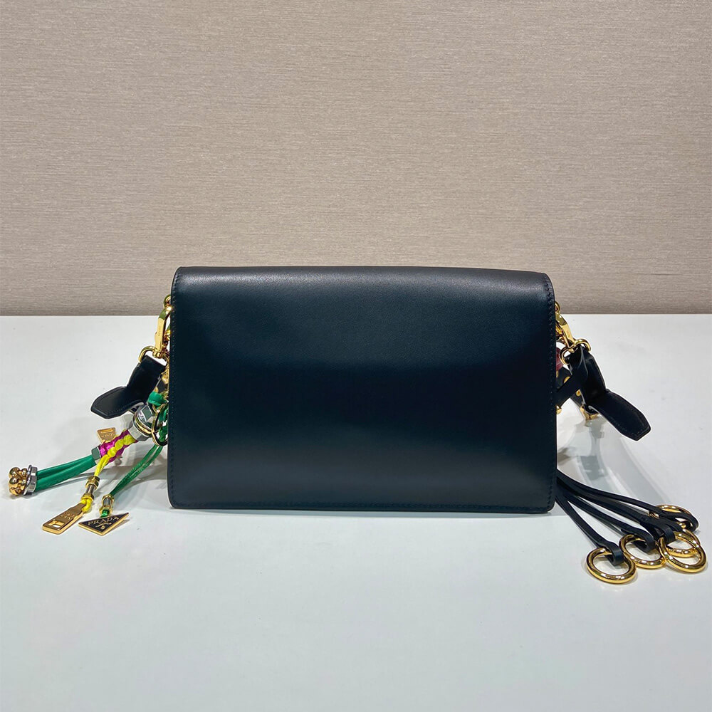 Prada Soft Sound small leather shoulder bag with charms - Replica Luxury Bags™