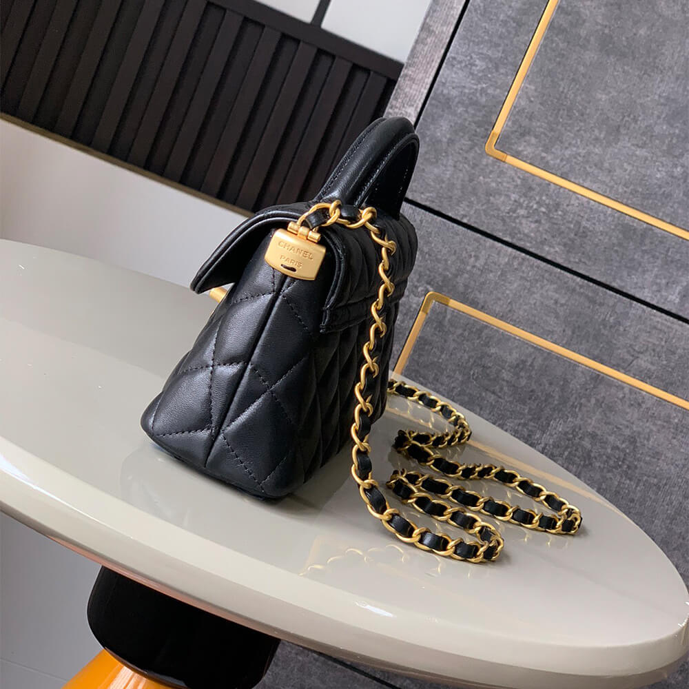 Chanel Mini Flap Bag with Top Handle - Replica Luxury Bags™