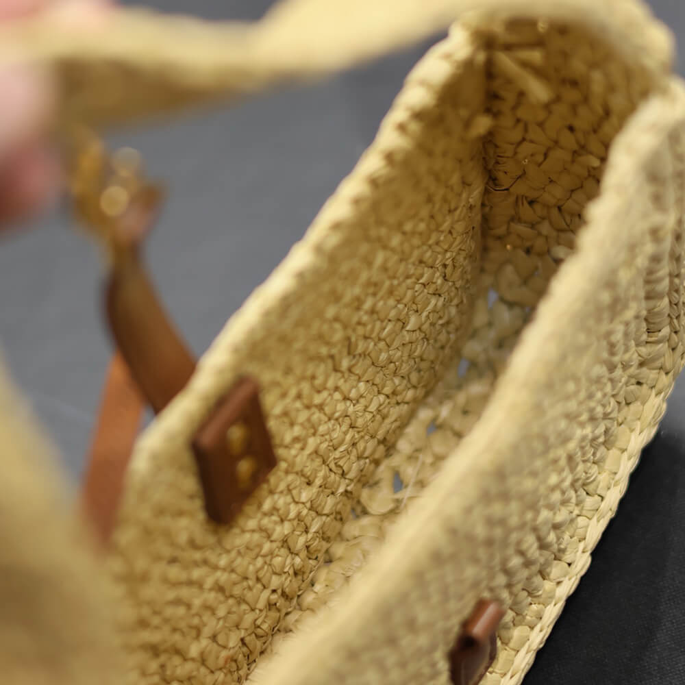 YSL LE 5 A 7 Mini Bag in Raffia - Replica Luxury Bags™