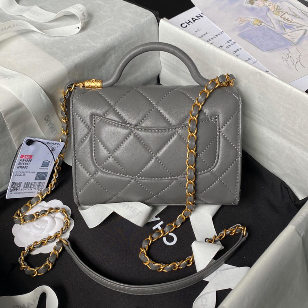 Chanel Mini Flap Bag With Top Handle - Replica Luxury Bags™