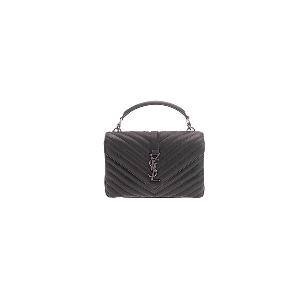 YSL College Medium Chain Bag in Quilted Leather - Replica Luxury Bags™