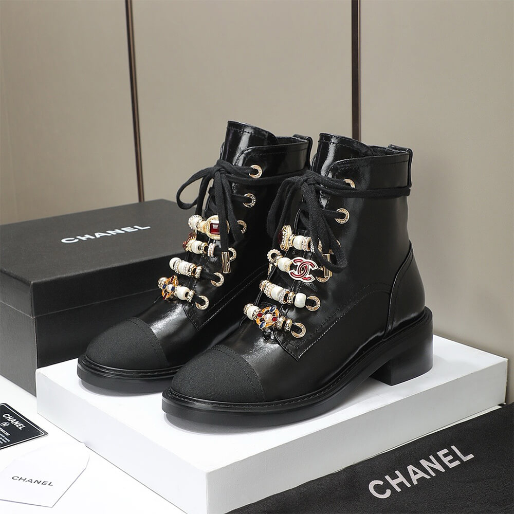 Chanel Combat Boots Shoes - Replica Luxury Bags™