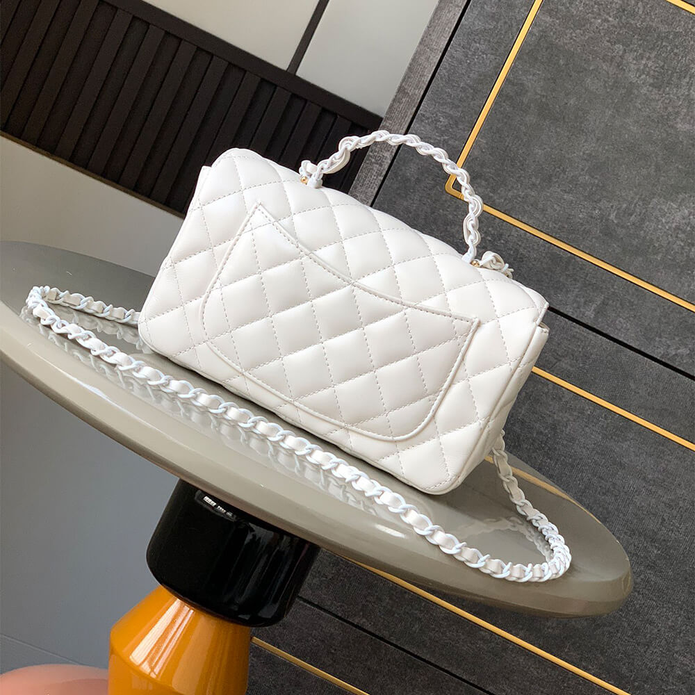 Chanel Mini Flap Bag with Top Handle - Replica Luxury Bags™