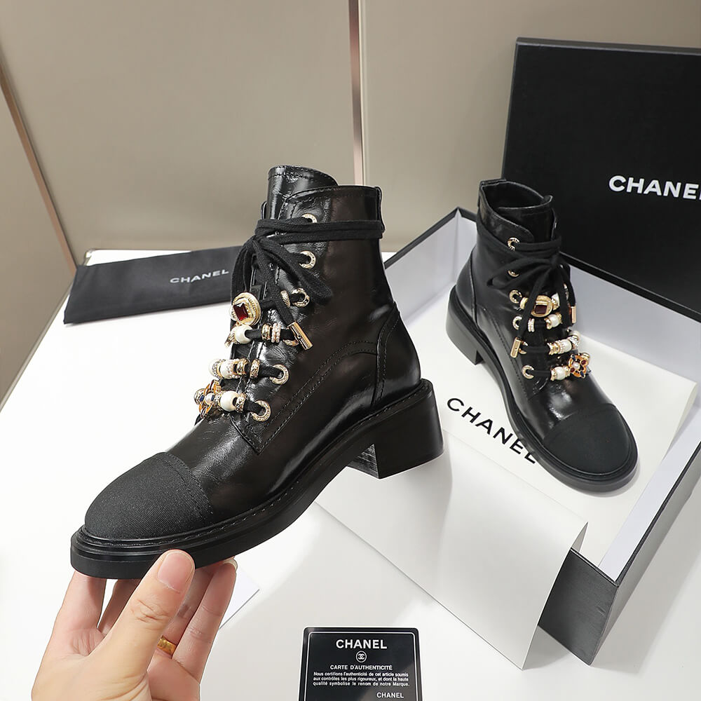 Chanel Combat Boots Shoes - Replica Luxury Bags™