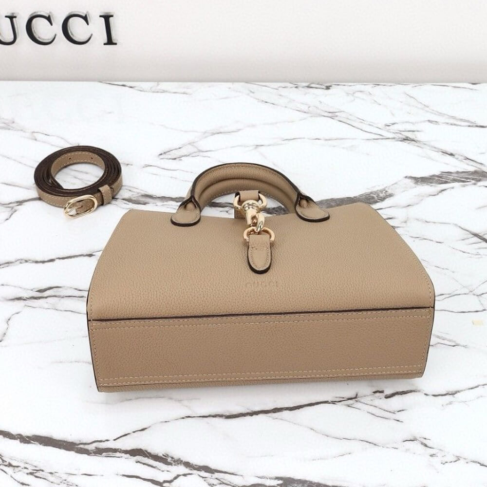 GUCCI SMALL TOTE BAG WITH HOOK CLOSURE - Replica Luxury Bags™
