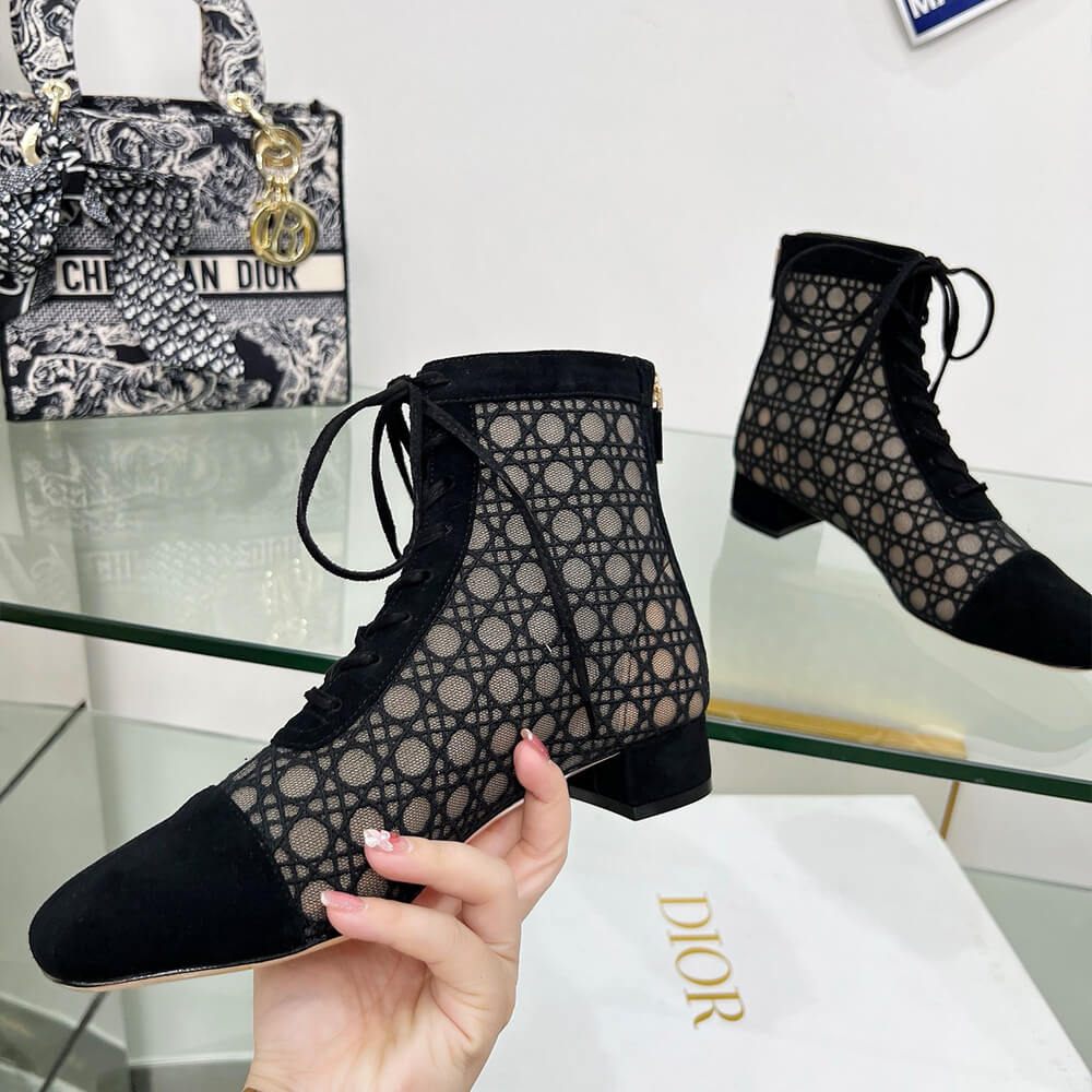 Dior Naughtily-D Heeled Ankle Boot Shoes - Replica Luxury Bags™
