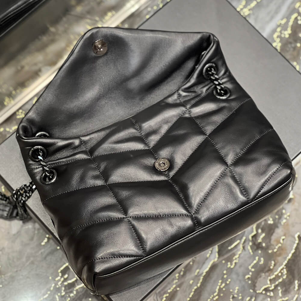 YSL Puffer Small Chain Bag in Black - Replica Luxury Bags™