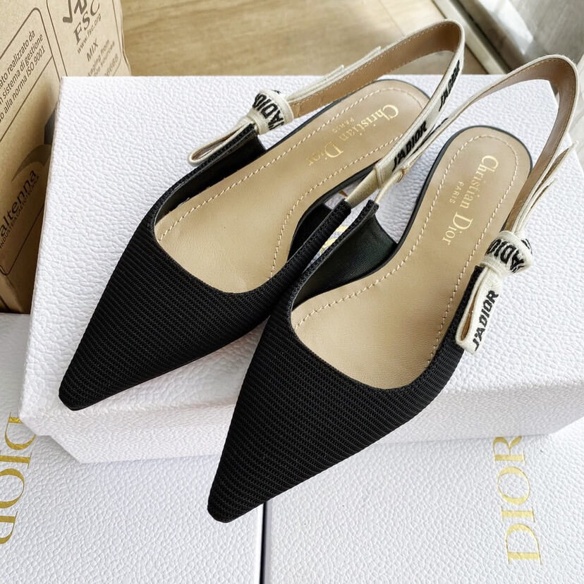 J Adior Slingback Flat Shoes - Replica Luxury Bags™