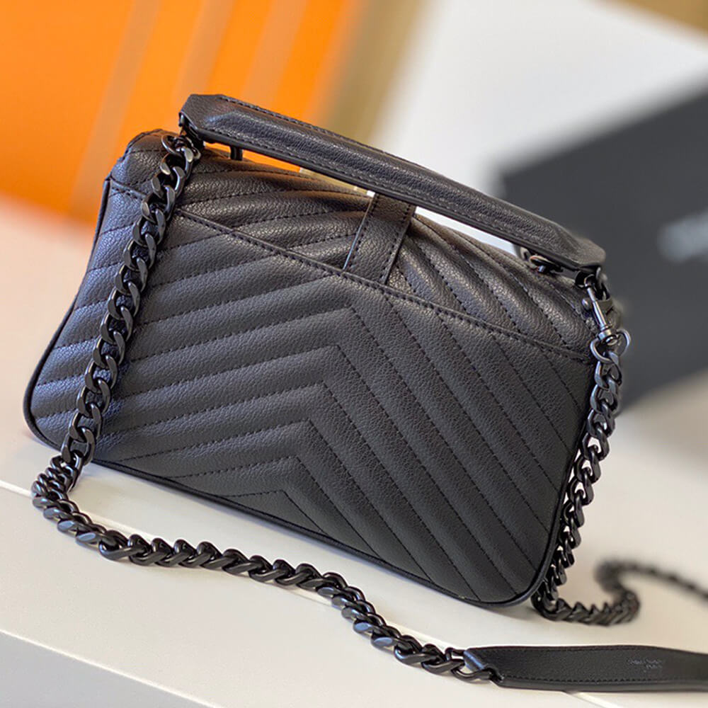 YSL Saint Laurent College Quilted Leather Satchel Bag - Replica Luxury Bags™