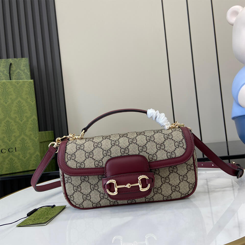 Gucci Horsebit 1955 Soft Small Top Handle Bag - Replica Luxury Bags™