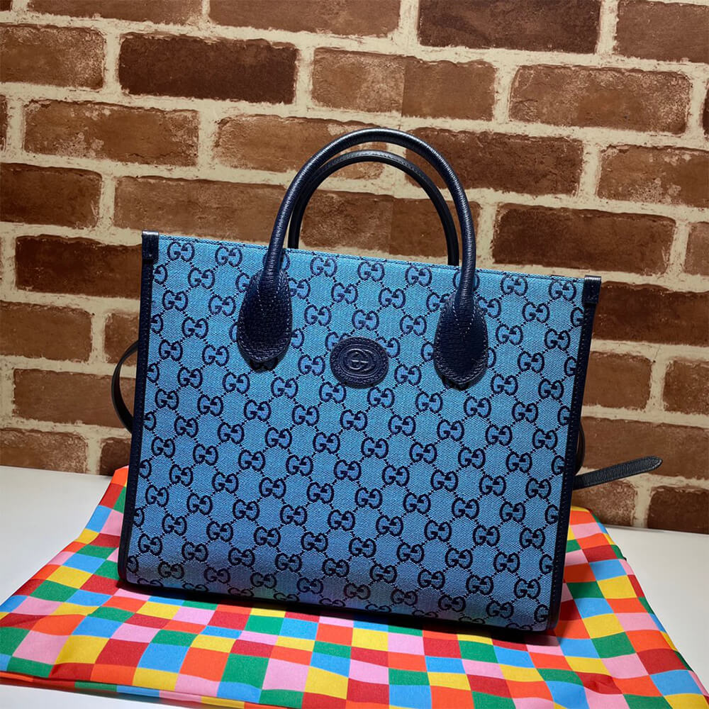 Gucci GG Multicolour Small Tote Bag - Replica Luxury Bags™