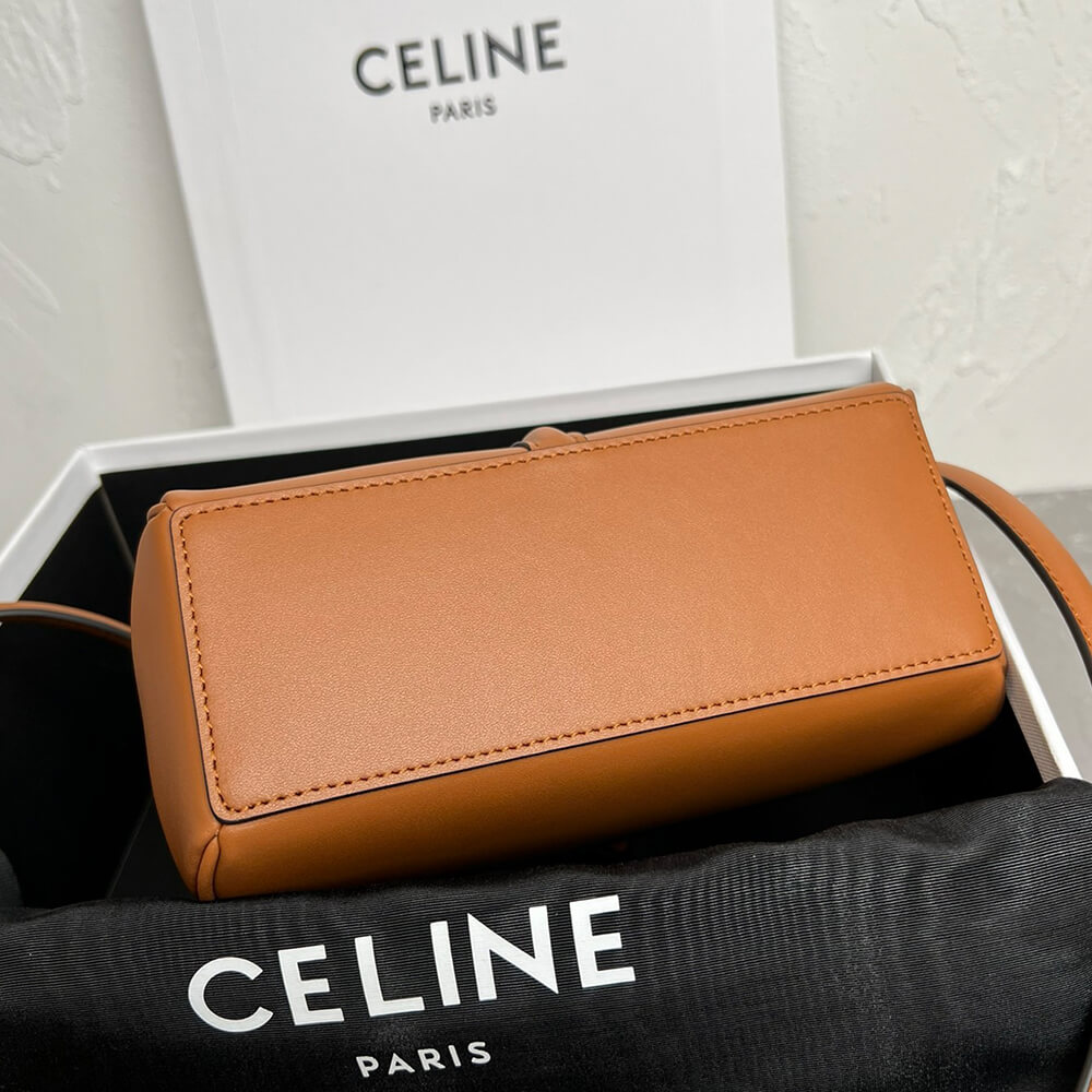 Celine Mini 16 Bag in Satinated Calfskin - Replica Luxury Bags™