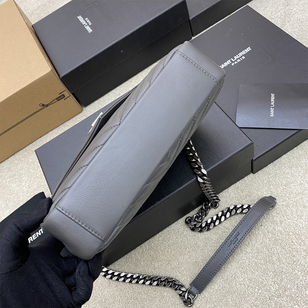 YSL College Medium Chain Bag in Quilted Leather - Replica Luxury Bags™