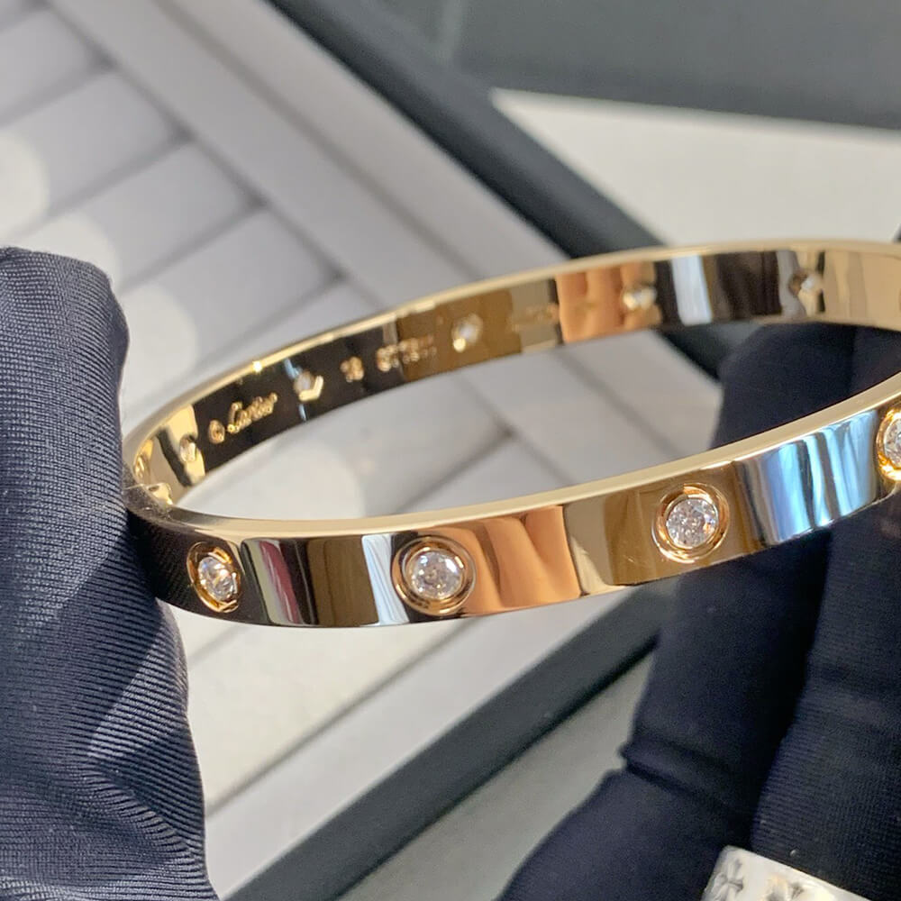 Cartier Love Bracelet Gold White - Replica Luxury Bags™