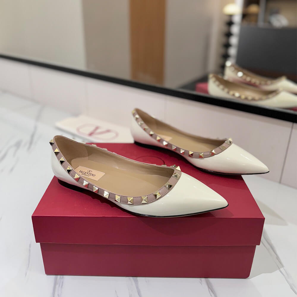 VALENTINO ROCKSTUD BALLET FLAT Shoes - Replica Luxury Bags™