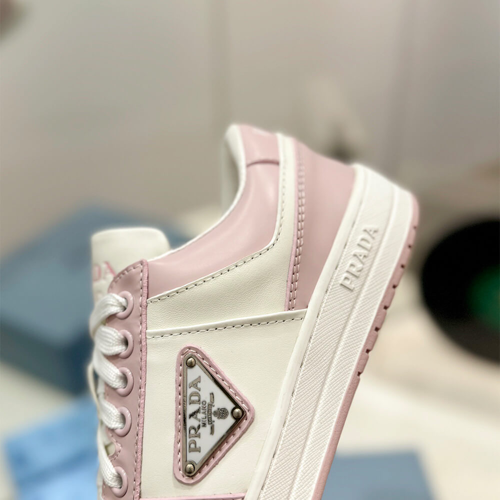 Prada Downtown Nappa Leather Sneakers Shoes - Replica Luxury Bags™