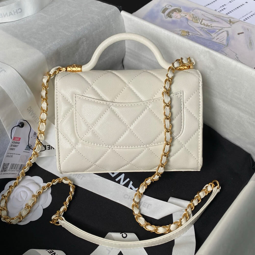 Chanel Mini Flap Bag With Top Handle - Replica Luxury Bags™