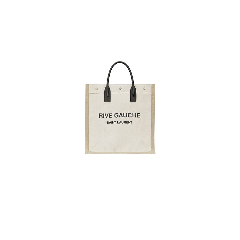 YSL Rive Gauche N/S Shopping Bag in Linen and Cotton - Replica Luxury Bags™