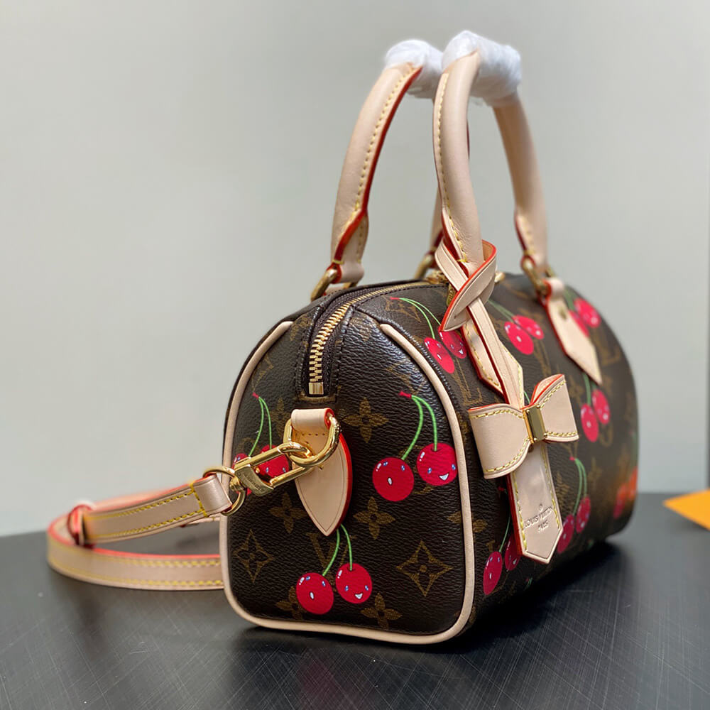 LV x TM Speedy Bandouliere 20 Cherry Bag - Replica Luxury Bags™