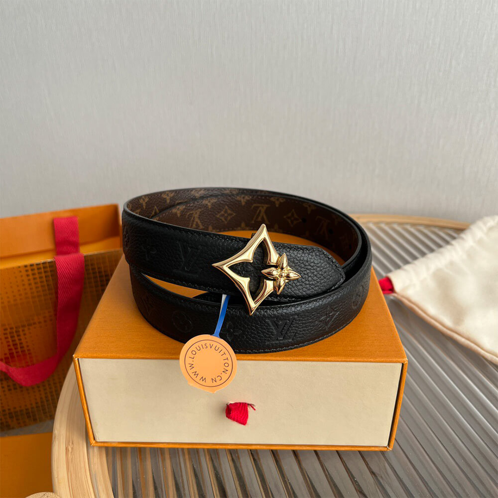 LV Flowergram 30mm Reversible Belt - Replica Luxury Bags™