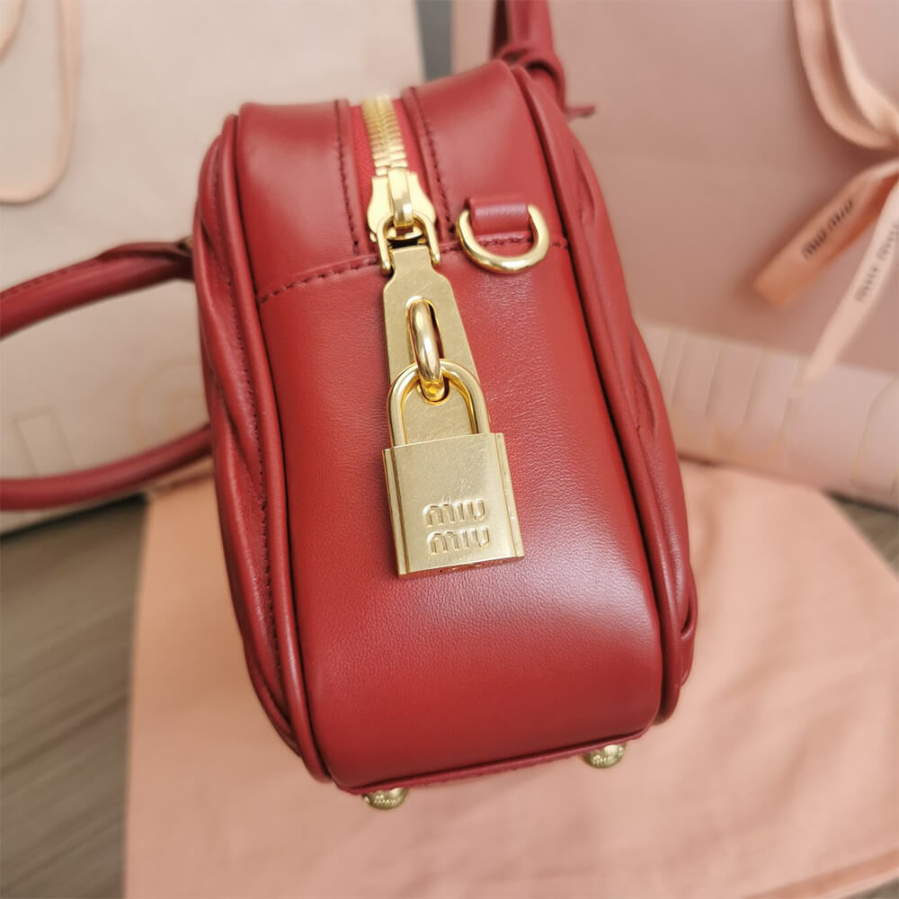 Miumiu Matelasse Nappa Leather Top Handle Bag - Replica Luxury Bags™