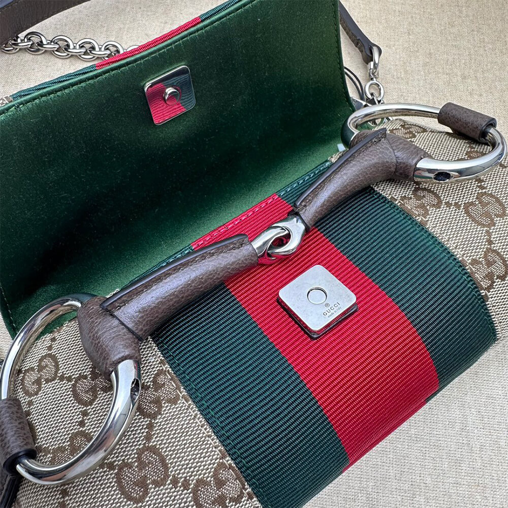 Gucci Horsebit Chain Small Shoulder Bag - Replica Luxury Bags™