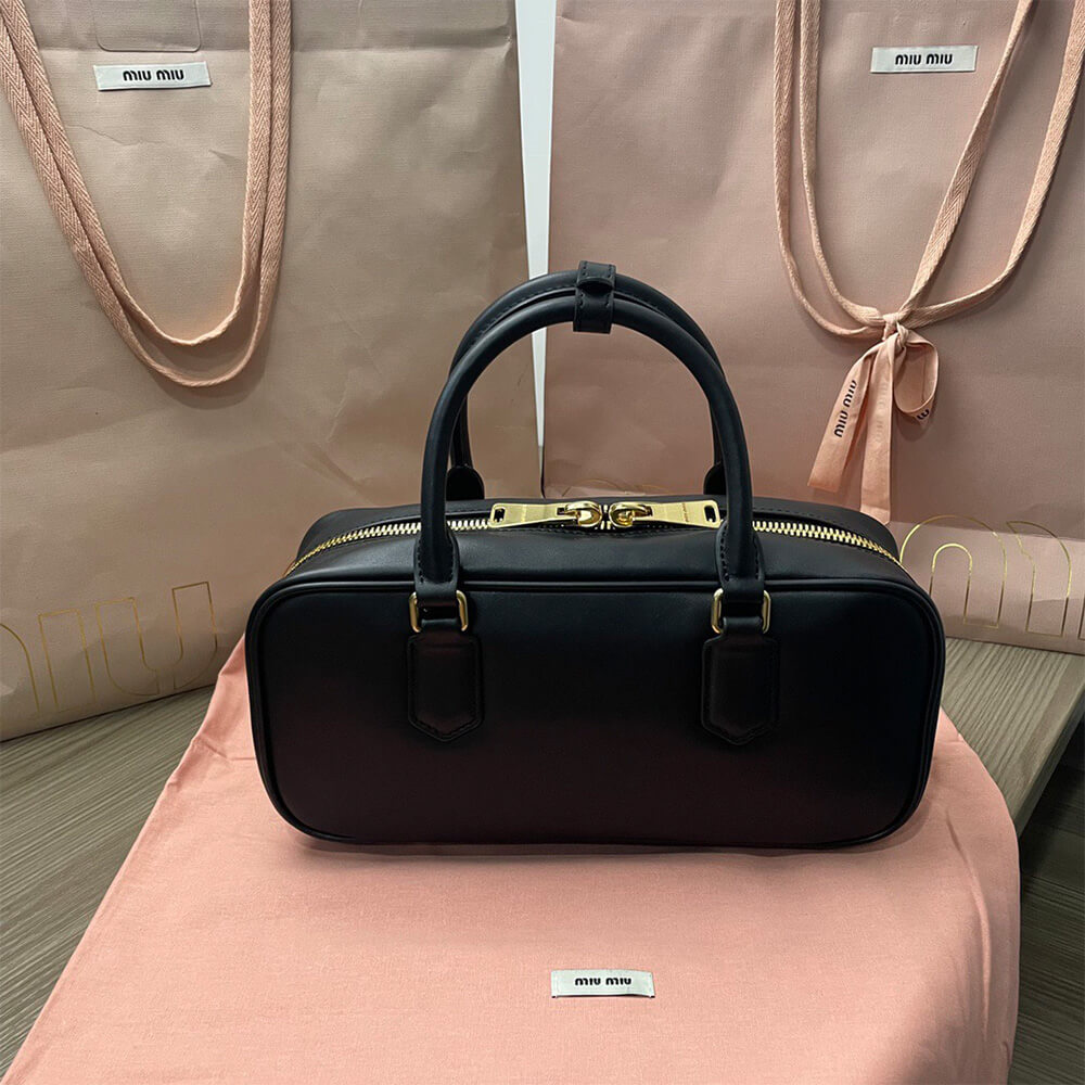 Miumiu Large Arcadie Leather Bag - Replica Luxury Bags™