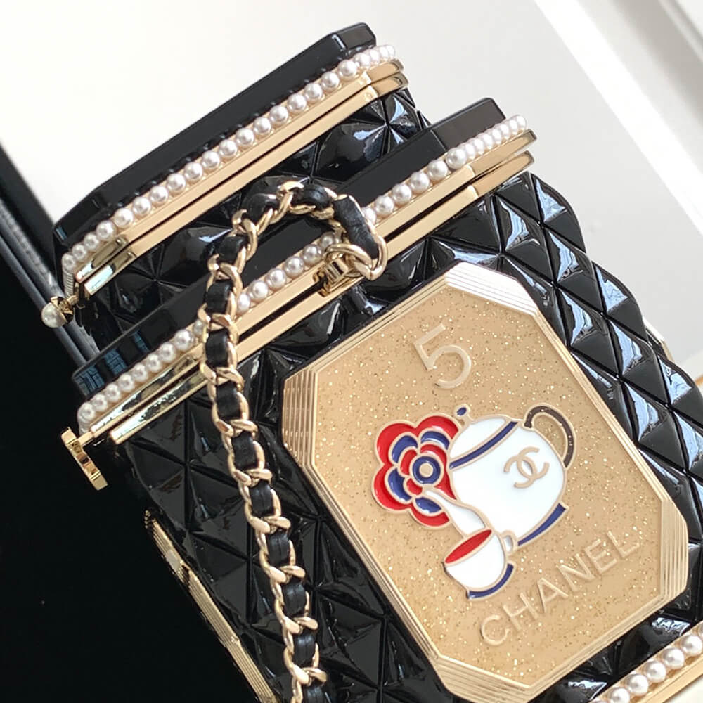 Chanel Tea Box Minaudiere Case Bag - Replica Luxury Bags™