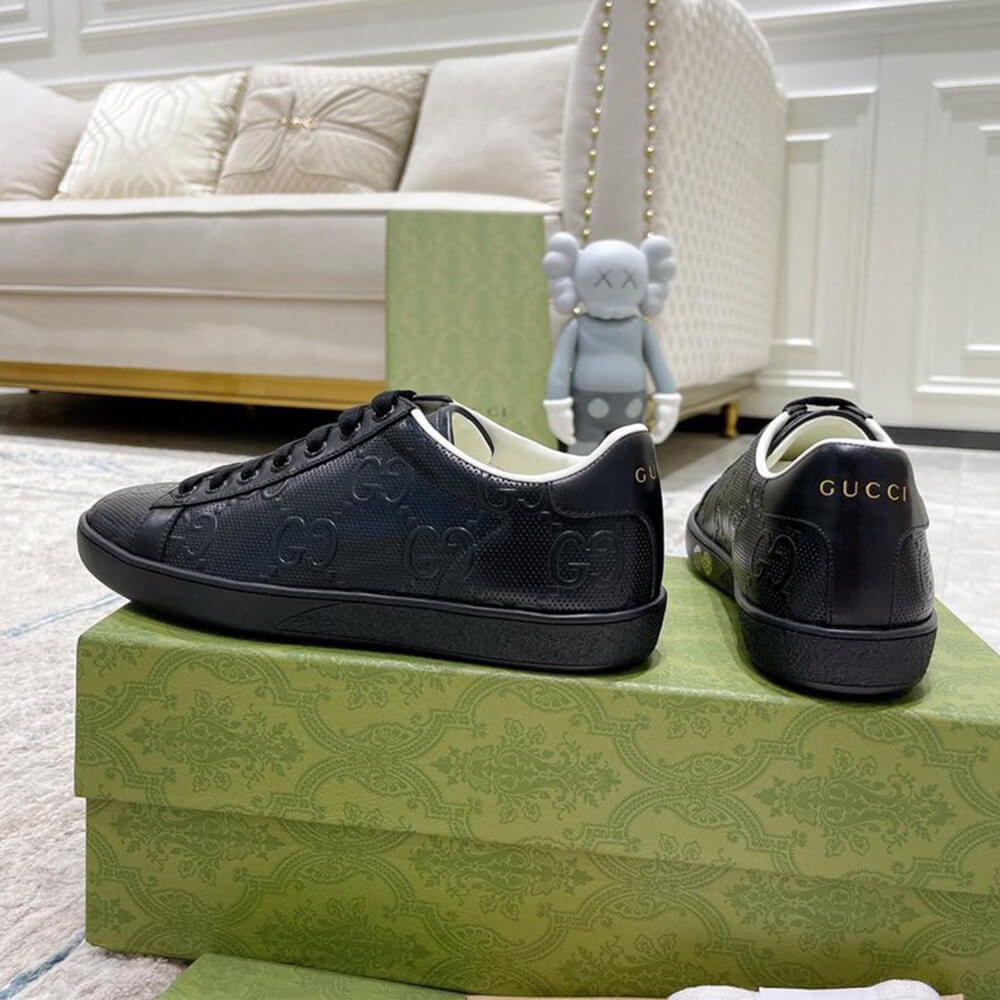 Gucci Men's Ace GG embossed sneaker Shoes - Replica Luxury Bags™