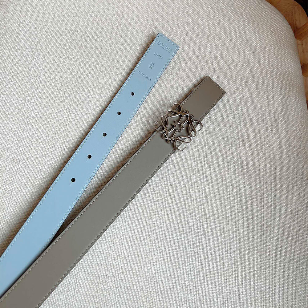 LOEWE Reversible Anagram belt in smooth calfskin 28mm - Replica Luxury Bags™