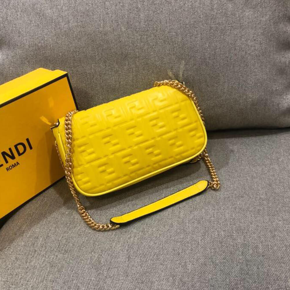 Fendi Baguette Chain Midi Bag - Replica Luxury Bags™