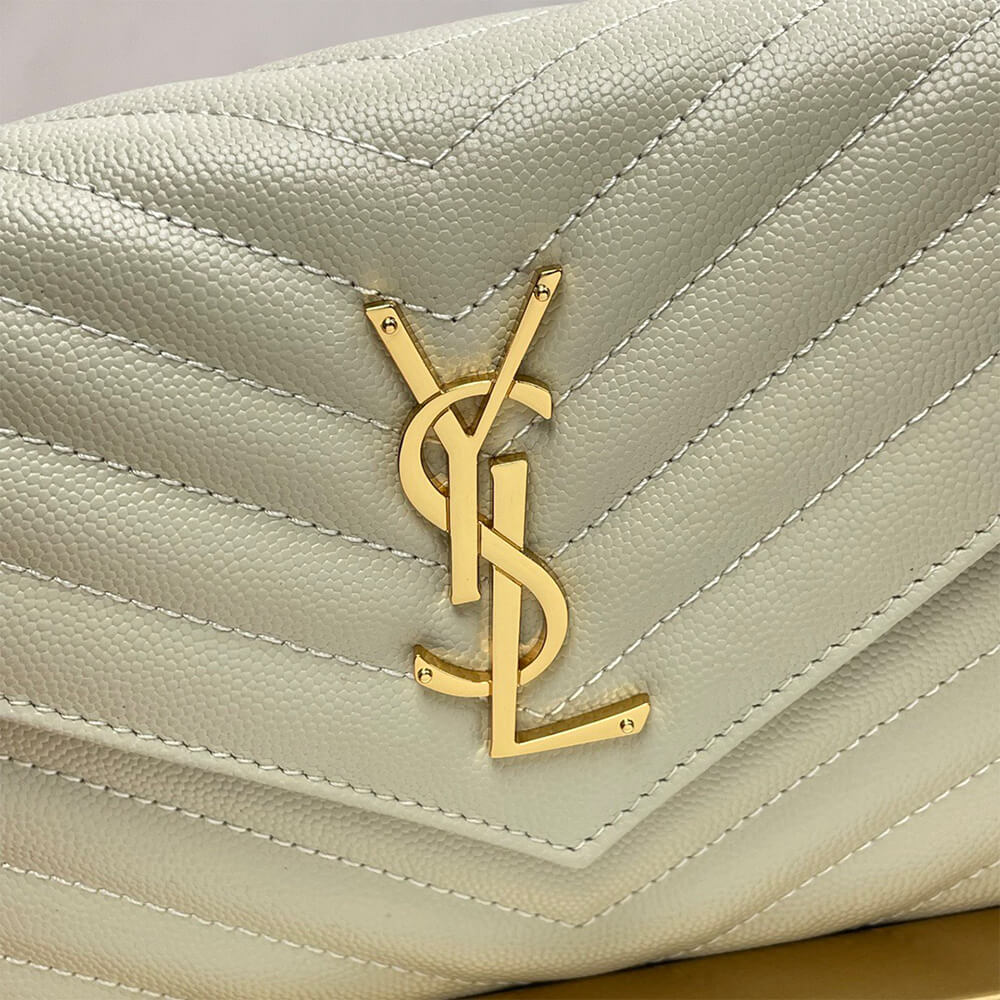 YSL Classic Cassandre Chain Wallet Bag in Grain De Poudre Leather - Replica Luxury Bags™